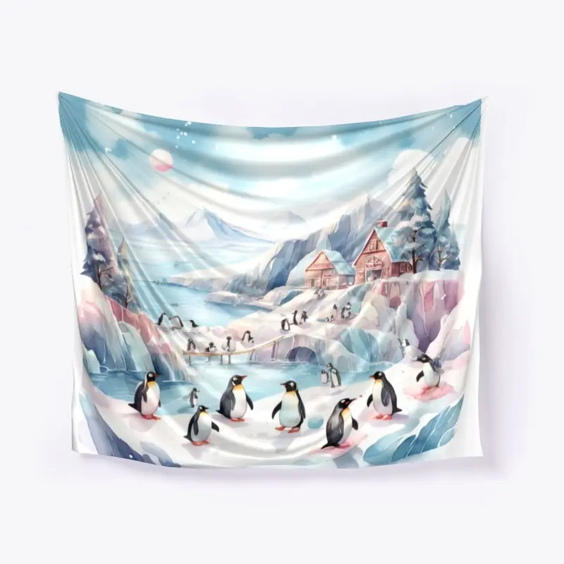 Winter Landscape || Penguine Playtime